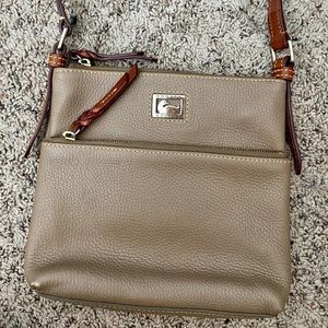 Neutral Dooney & Bourke leather crossbody purse